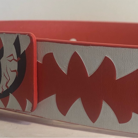 Volcom Kids Creature Belt. Teeth. Red And White. Size 22. - Picture 3 of 9